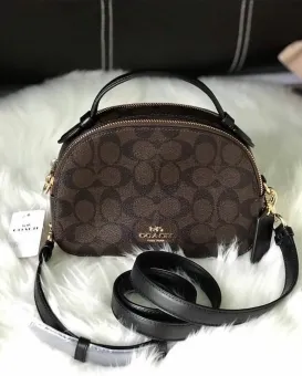 coach monogram satchel