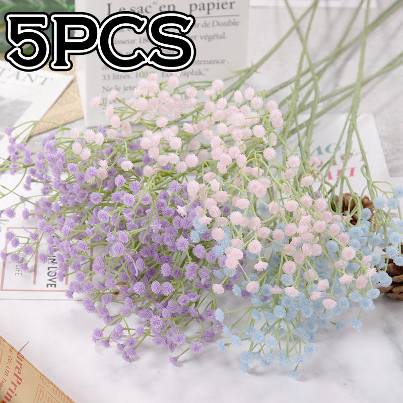 Artificial Fake Baby's Breath Gypsophila Silk Flowers Bouquet Home Wedding  Decor