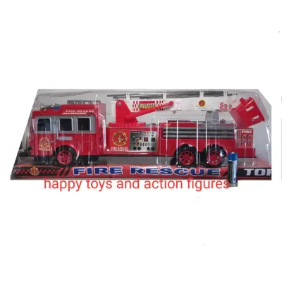 FIRE TRUCK TOY FRICTION CAR WITH EXTENDED LADDER TOY CAR FOR KIDS