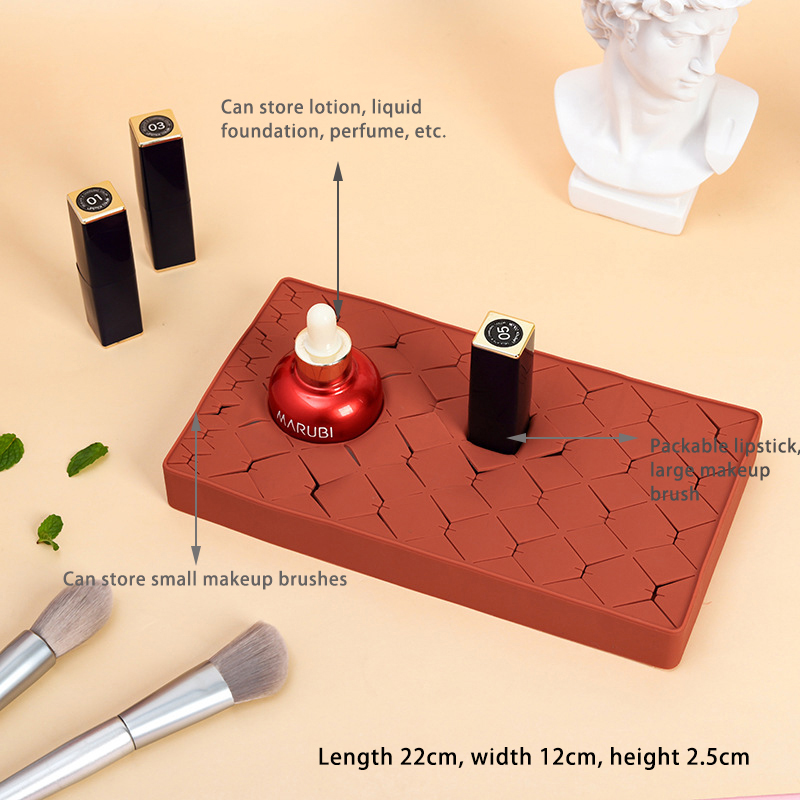 32 holes Silicone Lipstick holder Display Stand Cosmetic make up brush