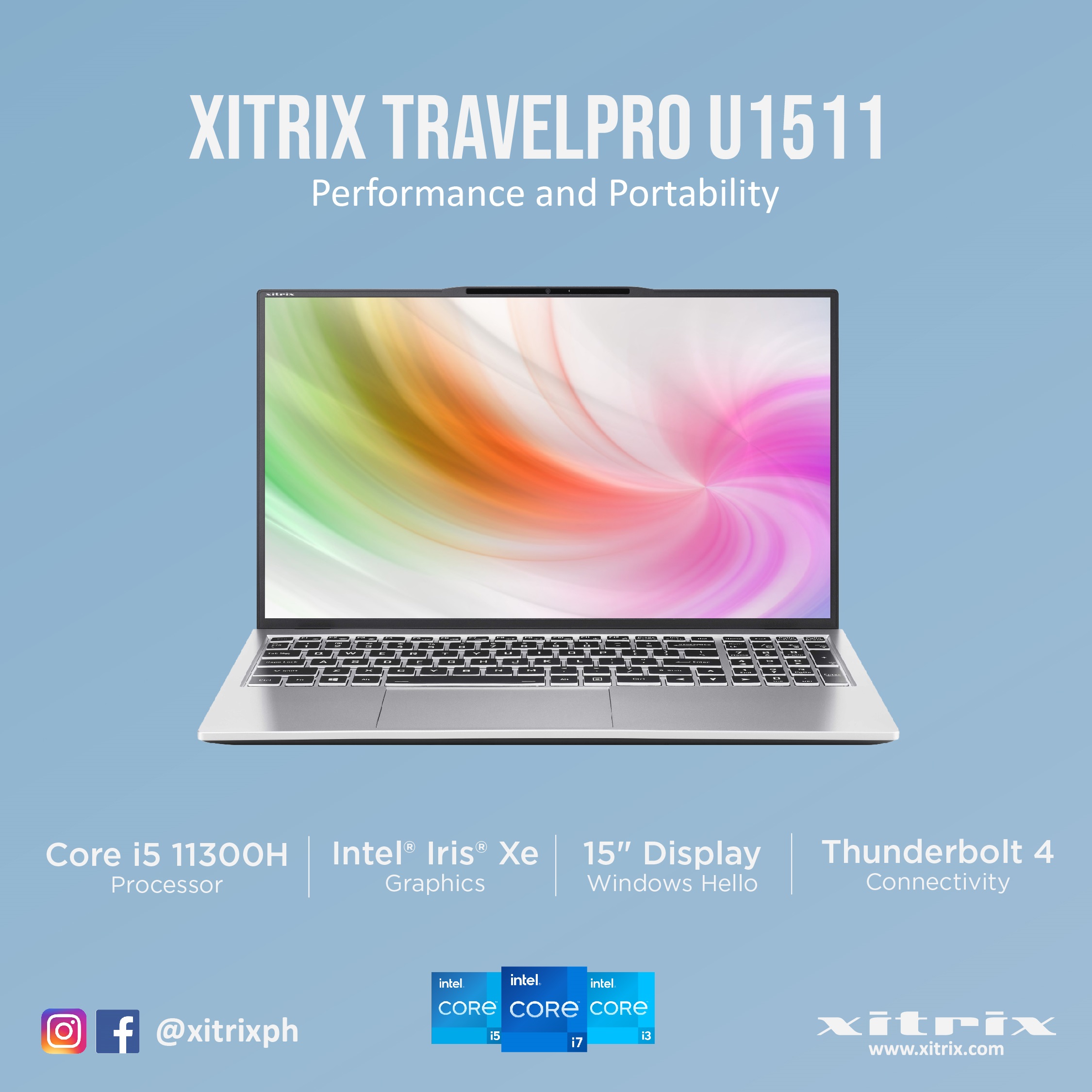 Xitrix TravelPro U1511 Core i5 Windows 11 Ultrabook (11th Gen Core i5