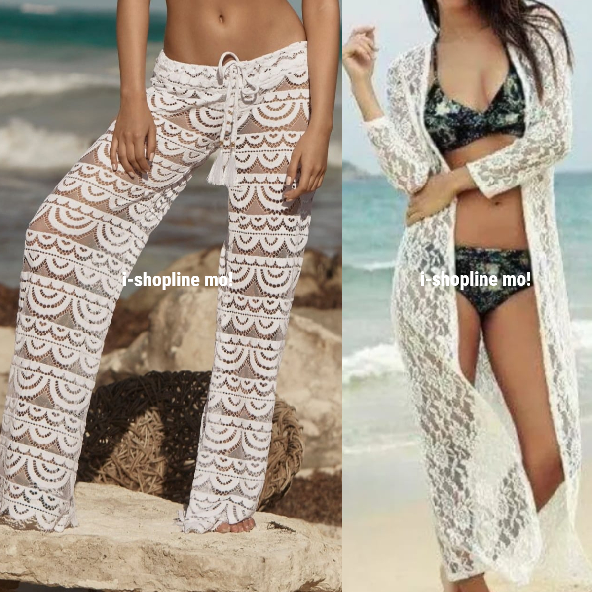 Women Hand Crochet Hollow Out Beach Swimsuit Cover Up Pants_ – JeHouze.US
