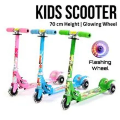 Ulifeshop Foldable Ride-On Scooter for Kids 3wheels