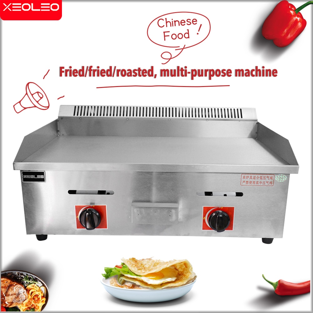 XEOLEO Commercial Gas Griddle Flat Top Stainless Steel Teppanyaki