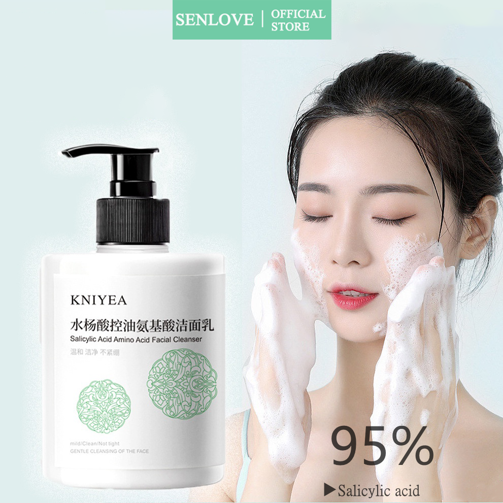 SENLOVE 500ml Salicylic Acid Amino Acid Facial Cleanser Daily Gentle ...