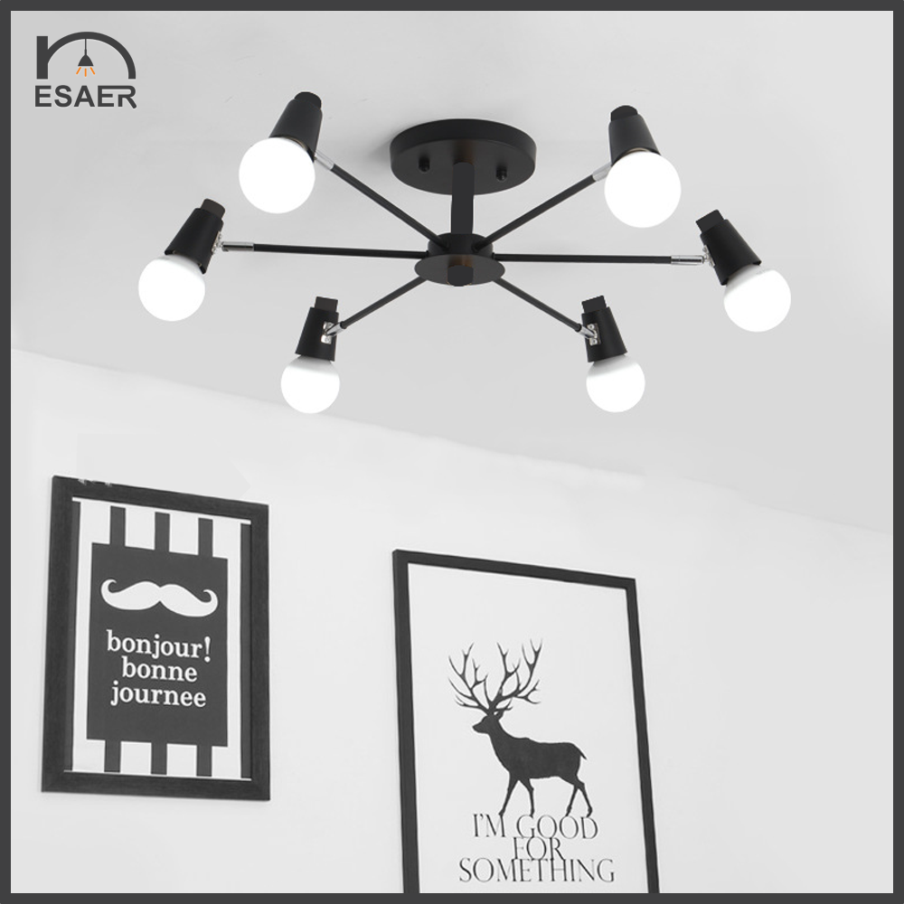 ESAER Nordic Creative 6 Heads Living room LED Ceiling lamp Modern