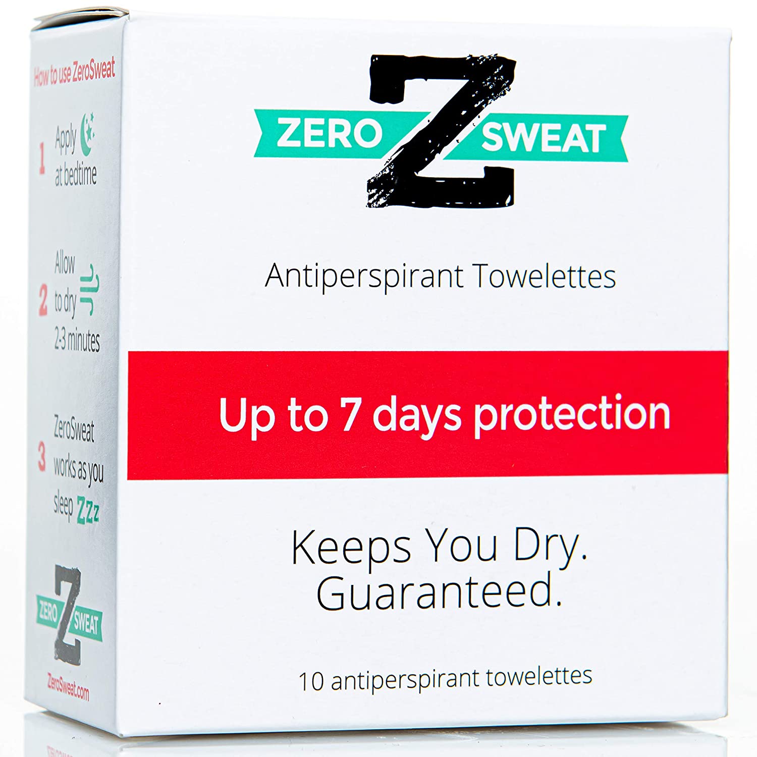 ZeroSweat Antiperspirant Wipes Deodorant | Clinical Strength Hyperhidrosis  Treatment - Reduces Armpit Sweat - 10 Wipes | Lazada PH