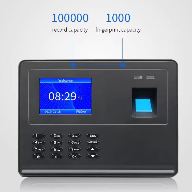 Zkteco WIFI Biometric Face Recognition Fingerprint Time Attendance Face ...