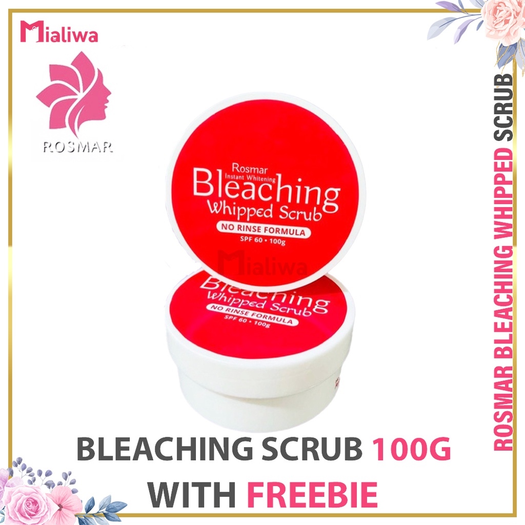 Rosmar Gluta Face Body Wash Foam Wash Bleaching Whipped Scrub Lotion