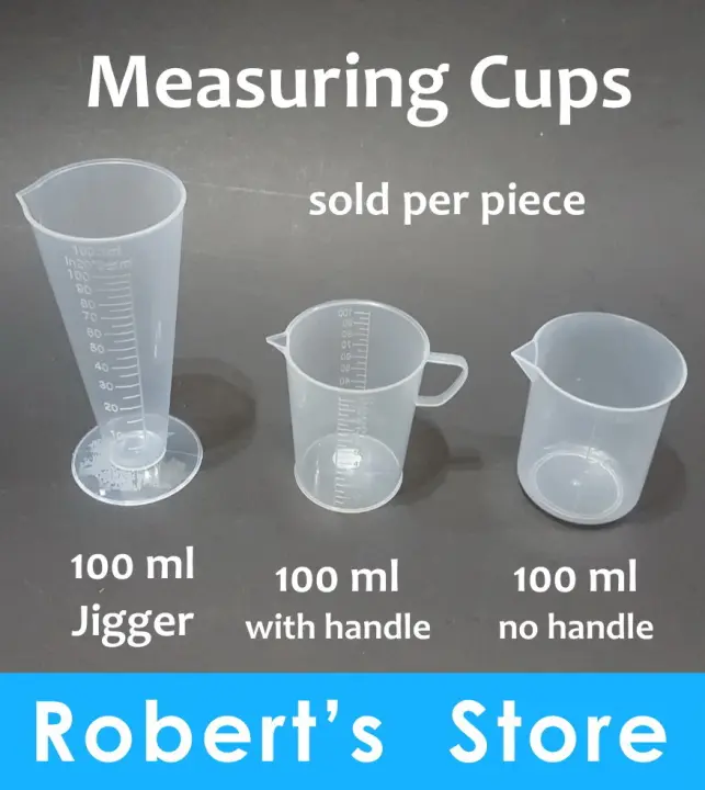 Measuring Cups 1pc Only 100ml 100ml Jigger Plastic For Syrups Fructose Milk Tea Lazada Ph