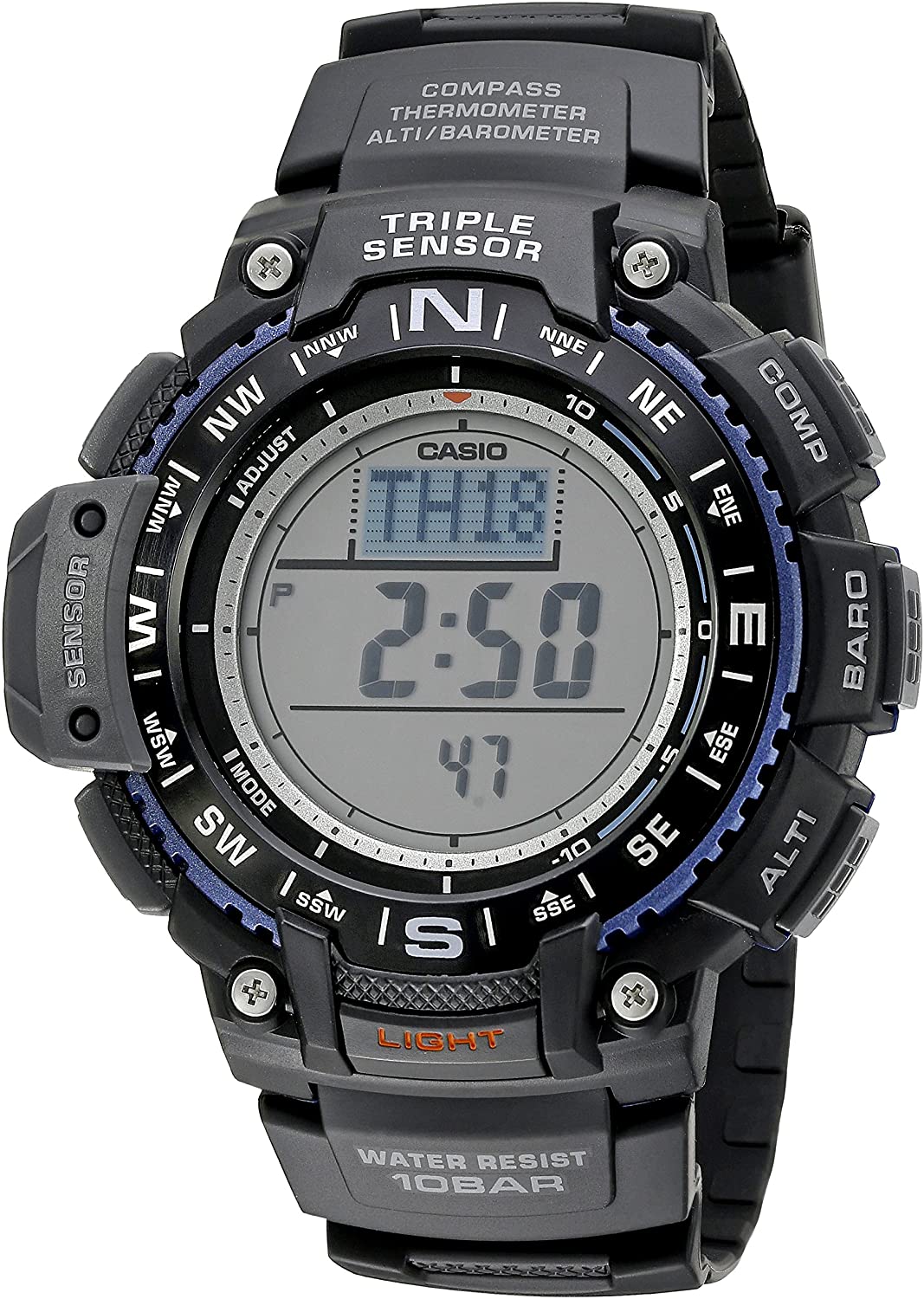 Original Real On Sale Casio Men's SGW-1000-1ACR Triple Sensor Digital  Display Quartz Black Watch - | Lazada PH