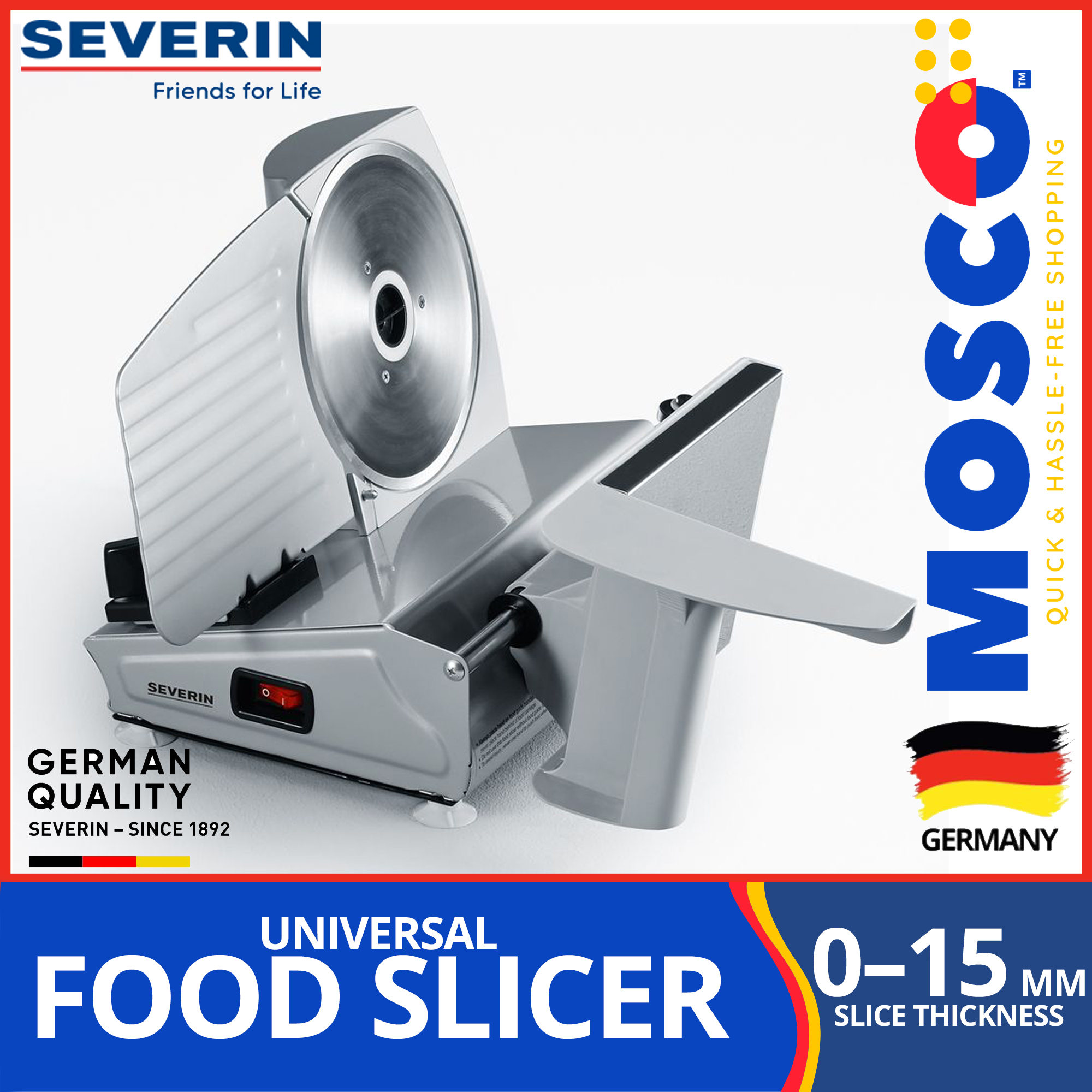 Silver Severin AS Electric Slicer with 180 W of Power 3915