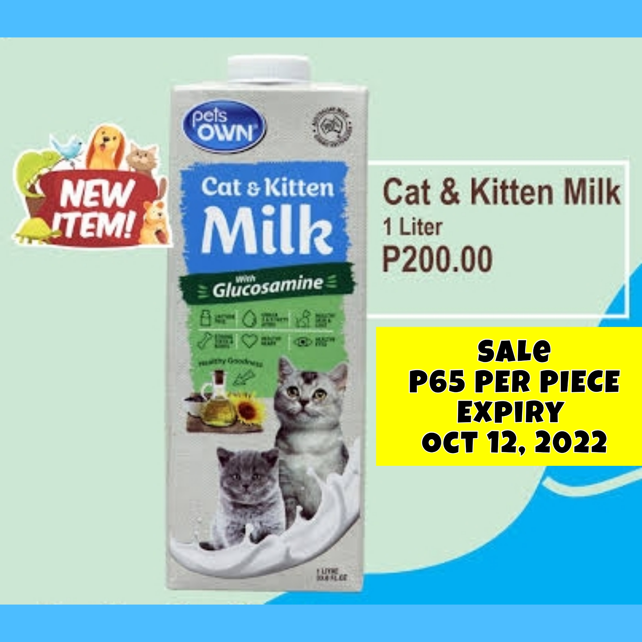 Cosi milk shop for newborn kittens