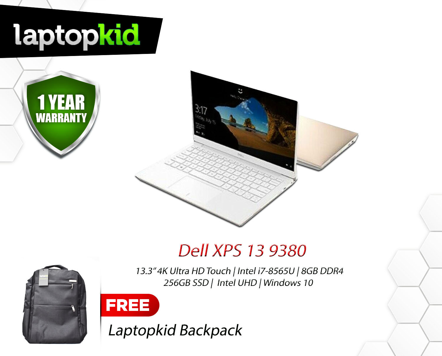 Dell Xps 13 9380 Laptop 133 4k Uhd Touchscreen Intel I7 8565u 8gb Ddr4 256gb Ssd Windows 10 5387