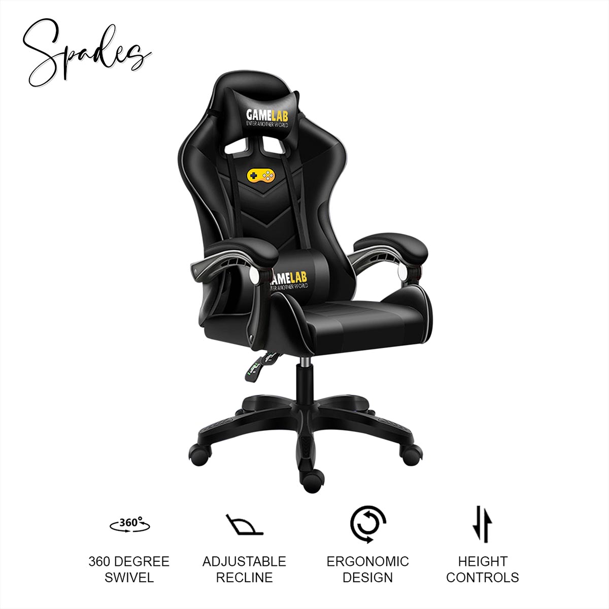 Gamelab Gaming Chair Leather Office Gaming Chair Ergonomic Office