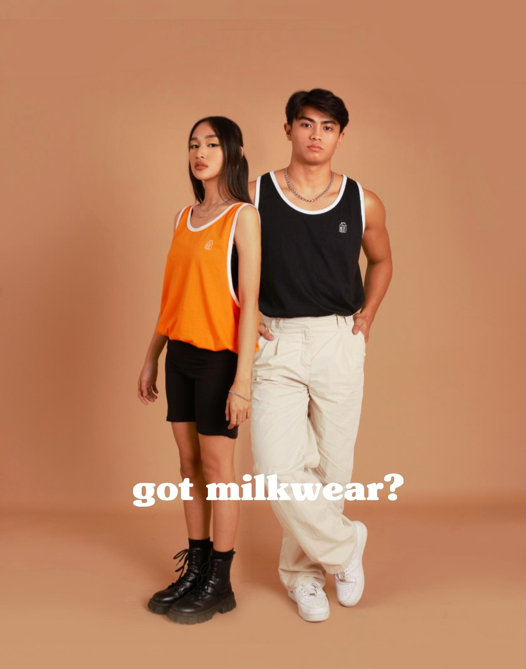 Tank Top in Black Color-Block Ribbing – MILKWEARSTORE