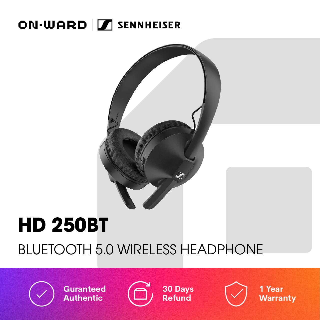 Sennheiser HD 250BT Bluetooth 5.0 Wireless Headphone Lazada PH