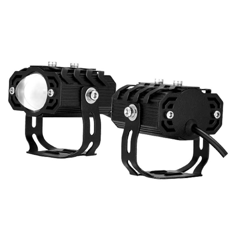 2pcs mini driving light v2 (white light + yellow light) headlight led laser gun light Spotlight