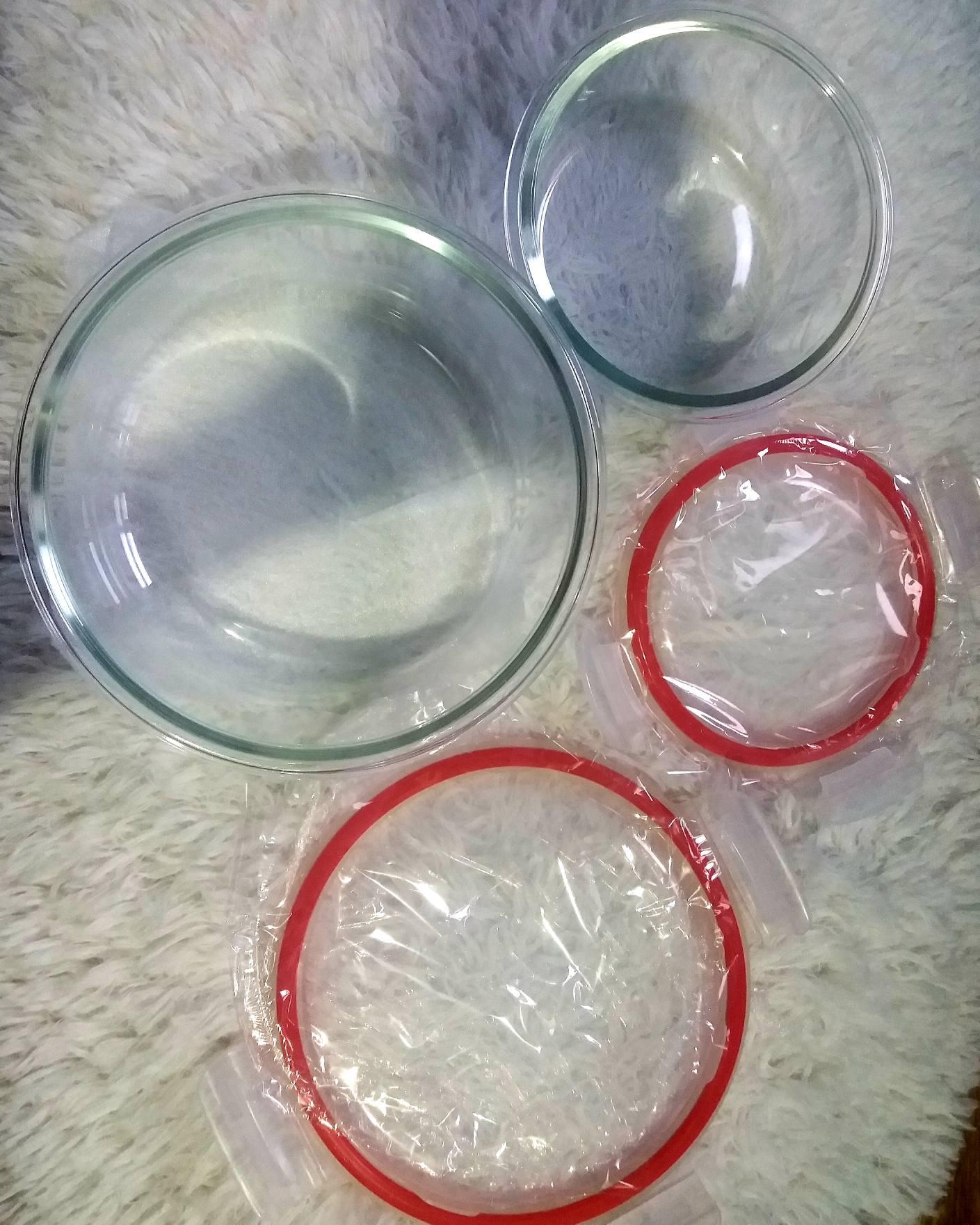 Pro Glass set of 2 Oven Safe Borosilicate Glass Storage with Silicone