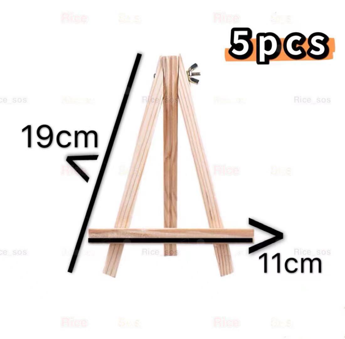 1pc 19cm Triangle Folding Small Easel Stand For Kids' Painting