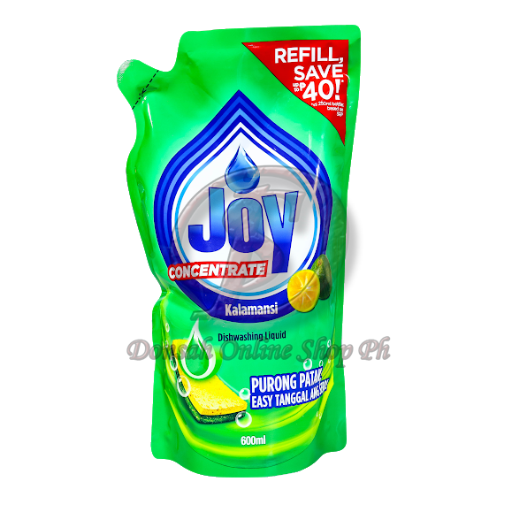 Joy Dishwashing Liquid Kalamansi Refill 600mL 1 pack Lazada PH