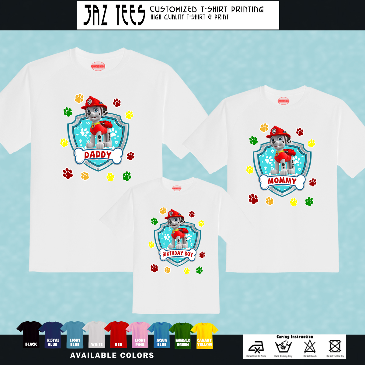 paw patrol t shirt design