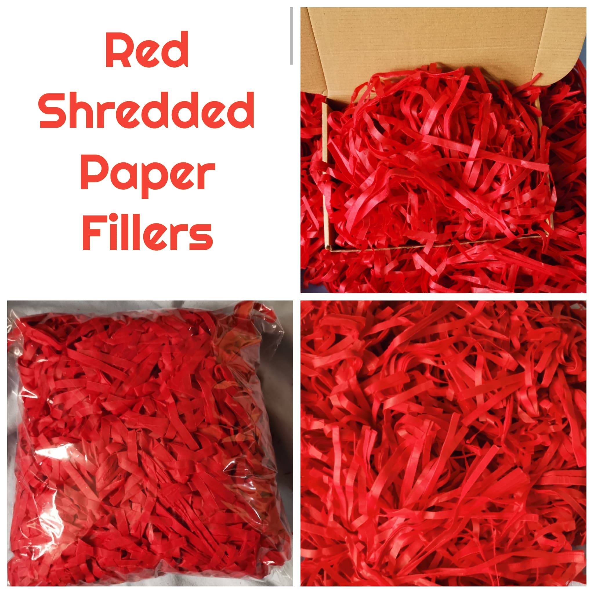 Red Shredded Paper Fillers (100 Grams) Lazada PH