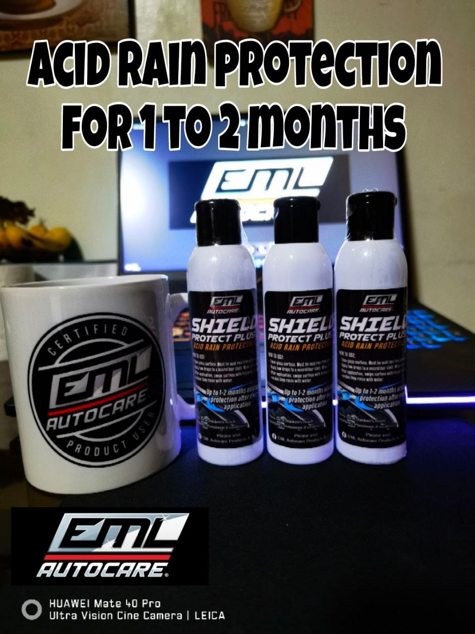 SHIELD PROTECT PLUS ( Car windshields Protection against Acid Rains