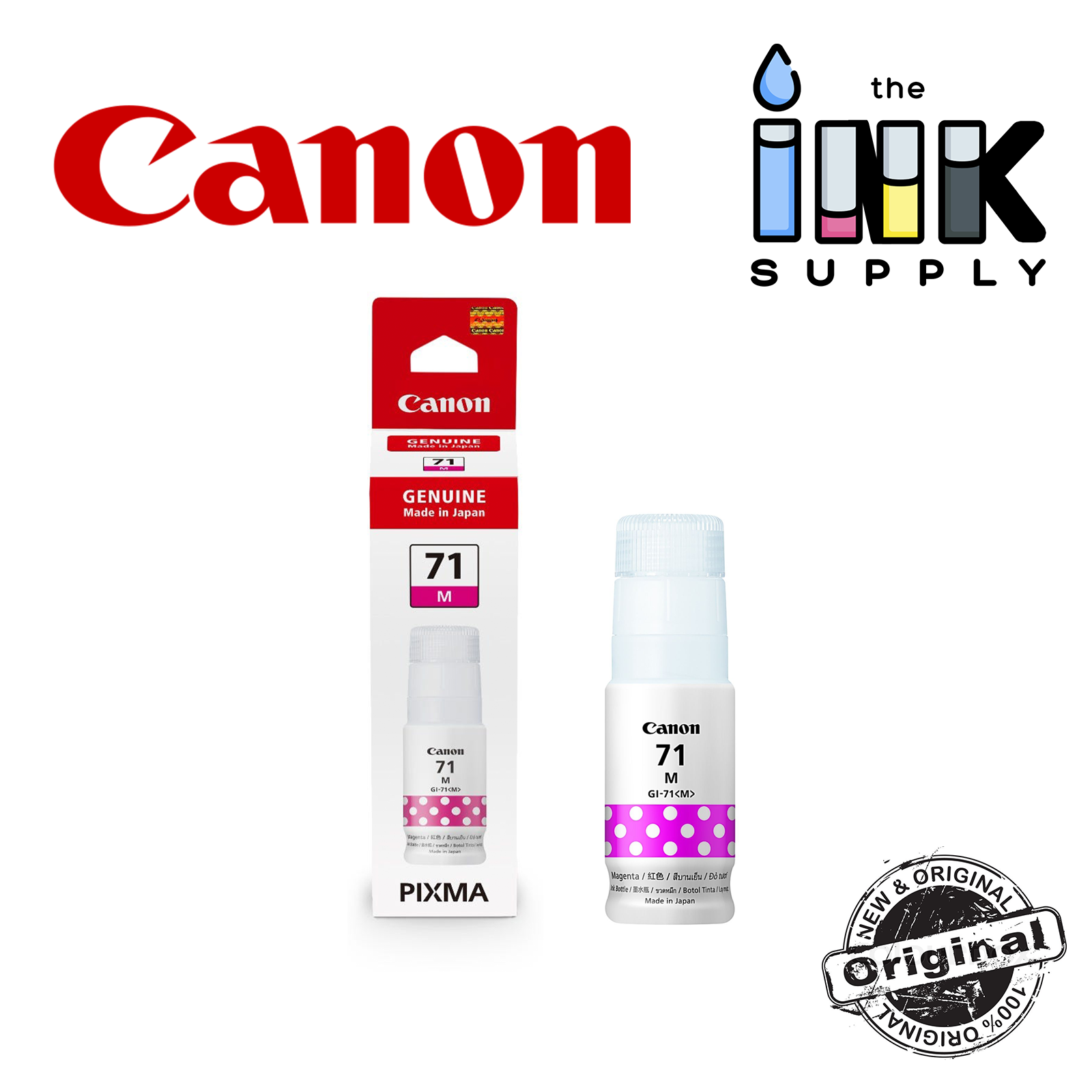 Canon GI 71 Original Ink Refill Magenta Ink for PIXMA G1020 / G2020