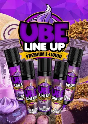 Ube Line Up 50ml Vape Juice E Liquid Vaping Low Strength High VG Legit ejuice eliquid