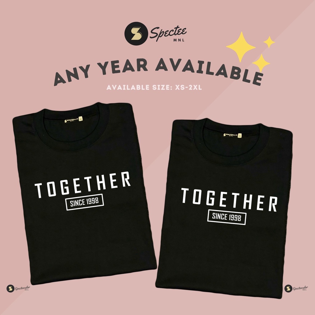 together since 2016 couple shirts