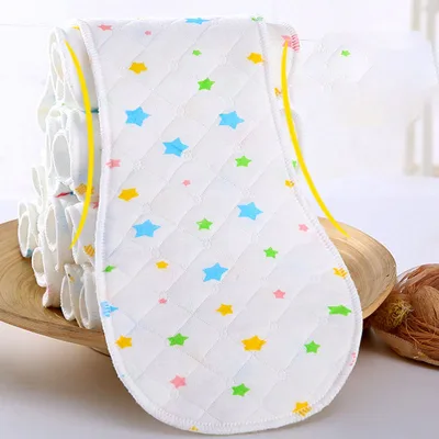 25Pcs Reusable Infant Nappy Inserts Washable Cloth Diapers Soft Peanut Shaped 3-Layer Baby Nappy Breath Diaper