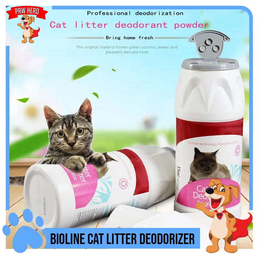 PAW HERO Bioline Cat Litter Deodorizer Powder Fragrance Free Pet Cat