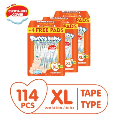 Sweetbaby Regular Econo Pack XL 38s x 3 (114 pcs)