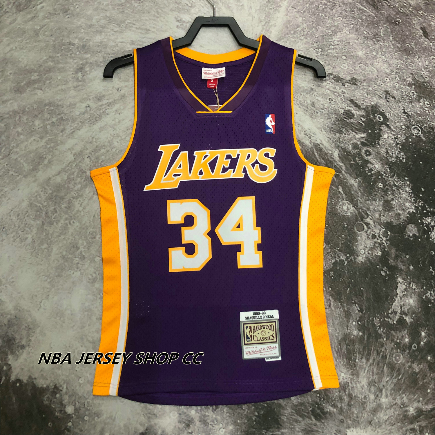 Los Angeles Lakers #34 Shaquille O’Neal Mitchell 2XL