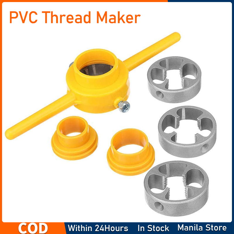 6 Pcs/Set Pvc Thread Maker Yellow tube Threader Tool Set Lastic Durable