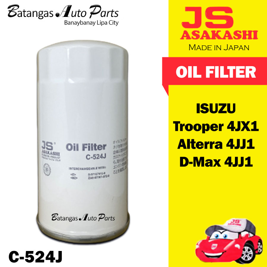 OIL FILTER ISUZU TROOPER 4JX1 / ALTERRA / DMAX 4JJ1 JS ASAKASHI JAPAN
