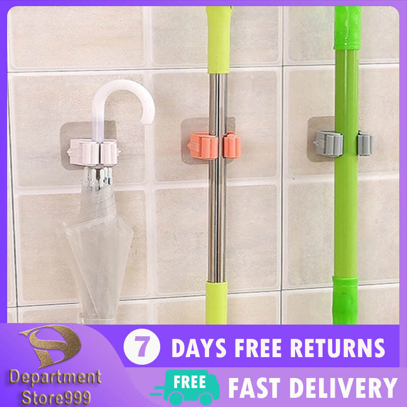 Mop Broom Holder Wall Mounted Mop Holder Hanger Mop Hook Racks Lazada PH