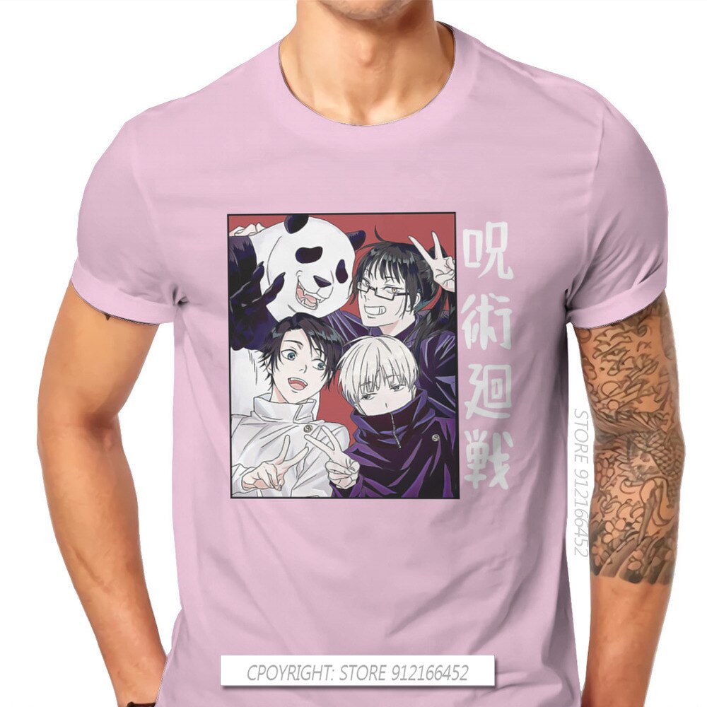 Jujutsu Kaisen Anime Toge Inumaki Maki Zenin Panda Yuta Okkotsu Tshirt Top Graphic Adult Men 5774