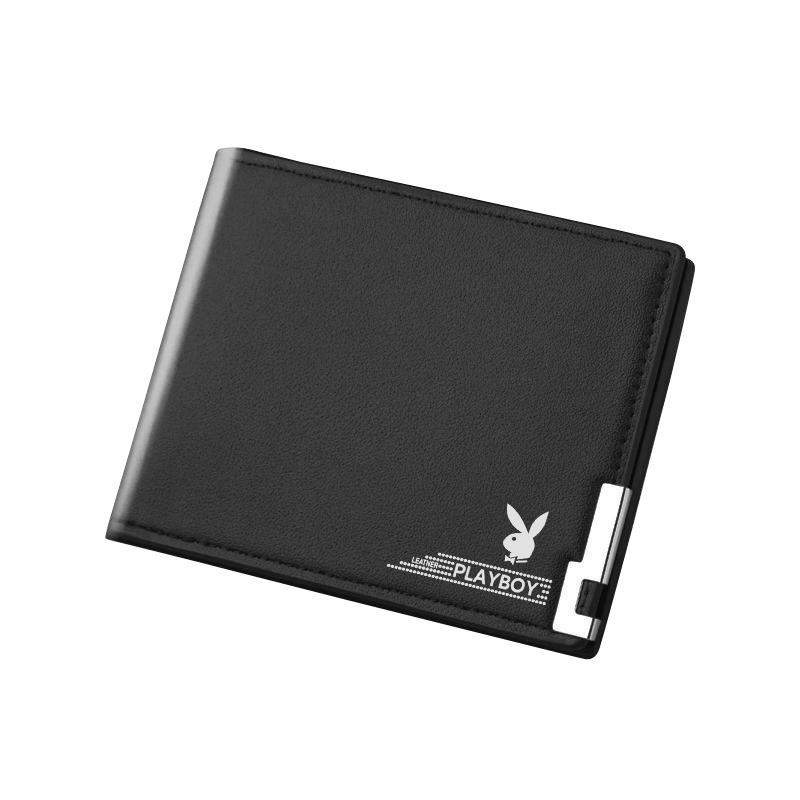 PantherK wallet for men Leather twofold coin purse men's wallet