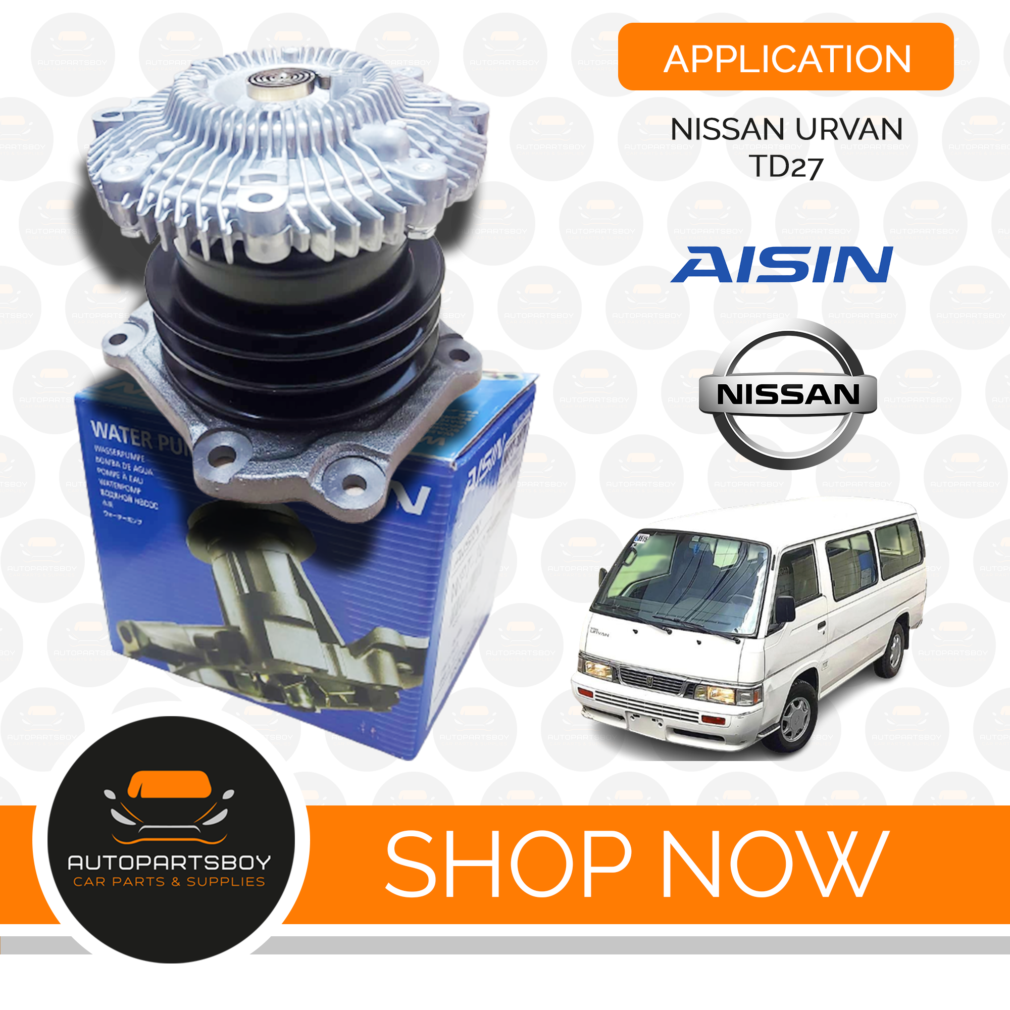 AISIN WATER PUMP ASSEMBLY FOR NISSAN URVAN TD27 Lazada PH