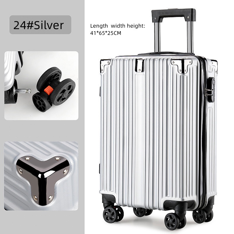 ABS Suitcase on Wheels Fashion Travel Luggage Cabin Trolley Box Rolling