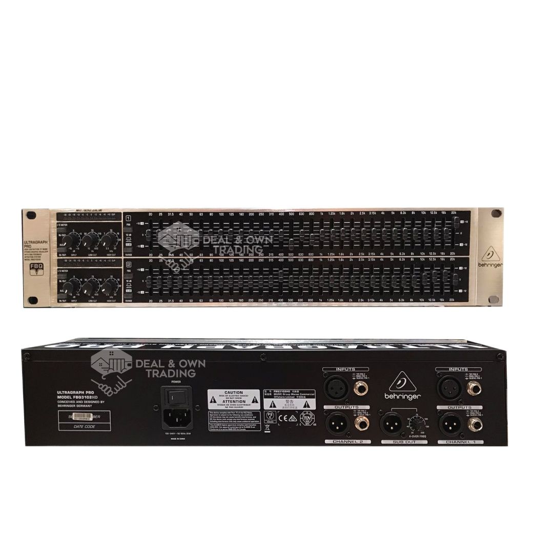 Behringer FBQ3102HD Audiophile 31Band Stereo Graphic Equalizer with