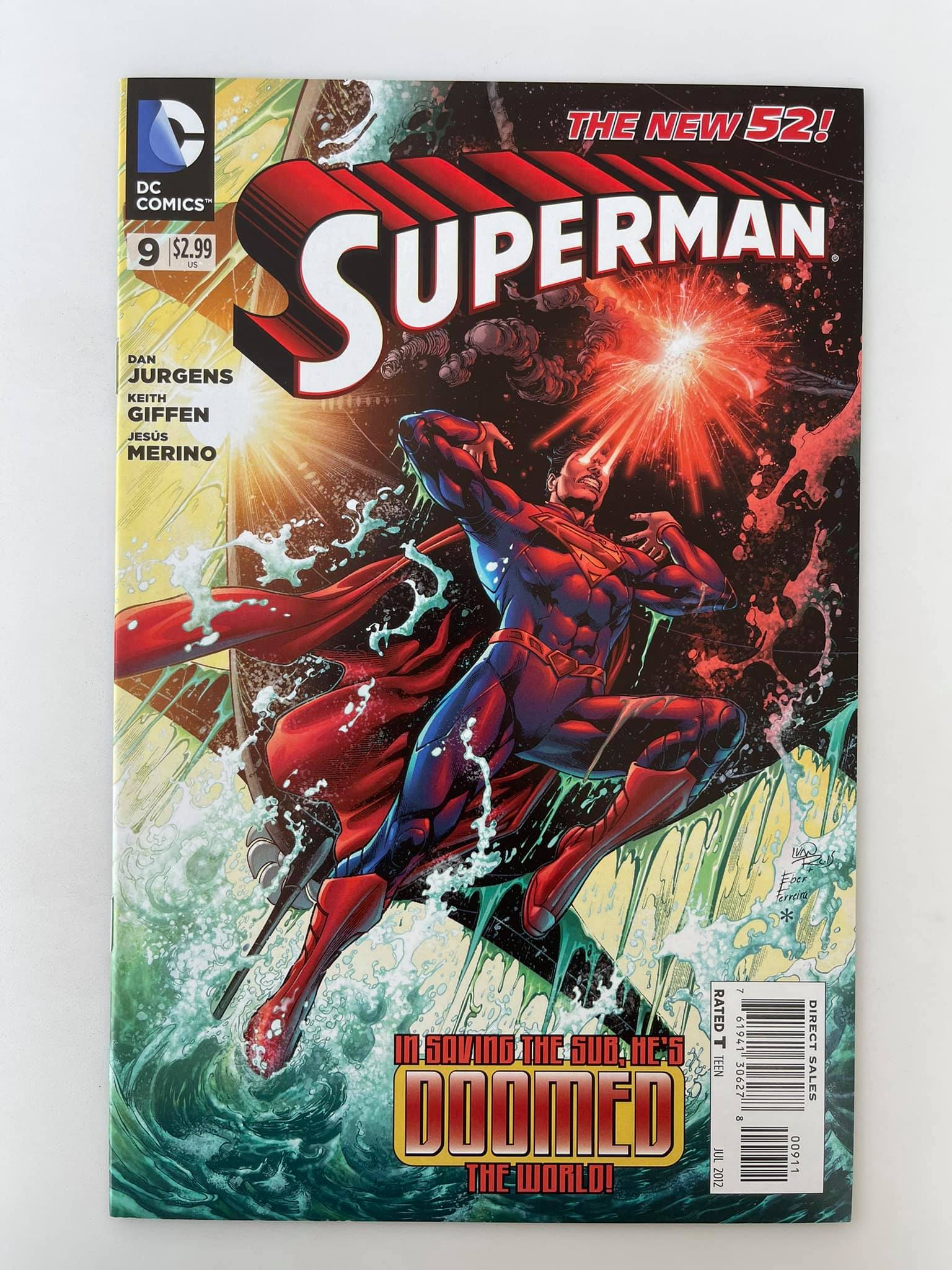 Superman 9 A Published Jul 2012 by DC Comic Book Cover by Ivan Reis and ...