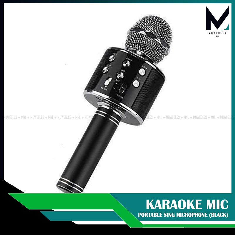 Muwebles Enjoy WS 858 Wireless Microphone Handheld Bluetooth Mic