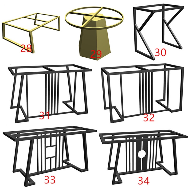 Table leg bracket table frame table corner tripod table legs four metal