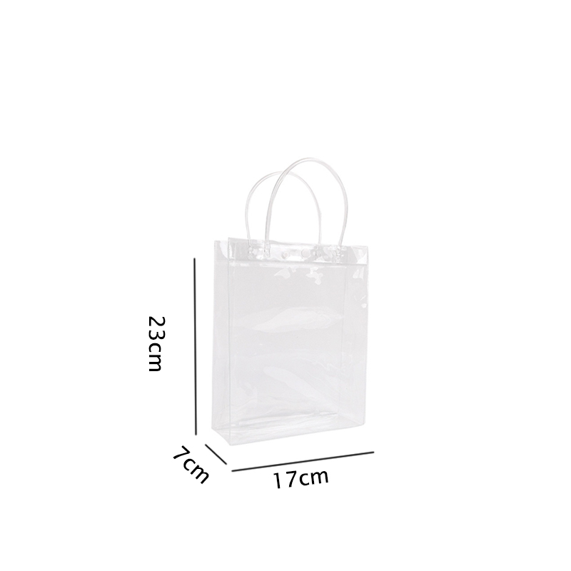 5PCS PVC Clear Bag PVC Tote Bag Transparent PVC Bag With Handle PVC ...