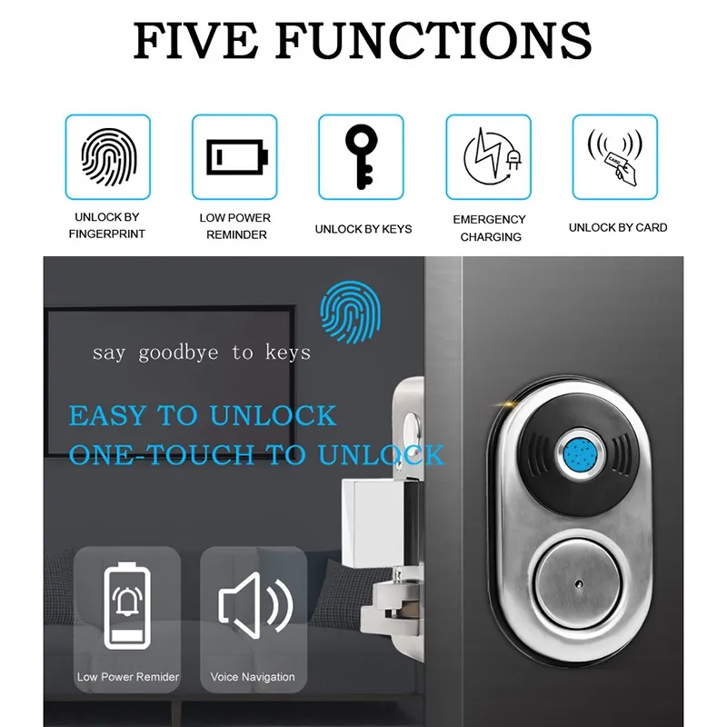 WAFU Smart Fingerprint Lock Electric Lock Door Entry Lock Smart Home