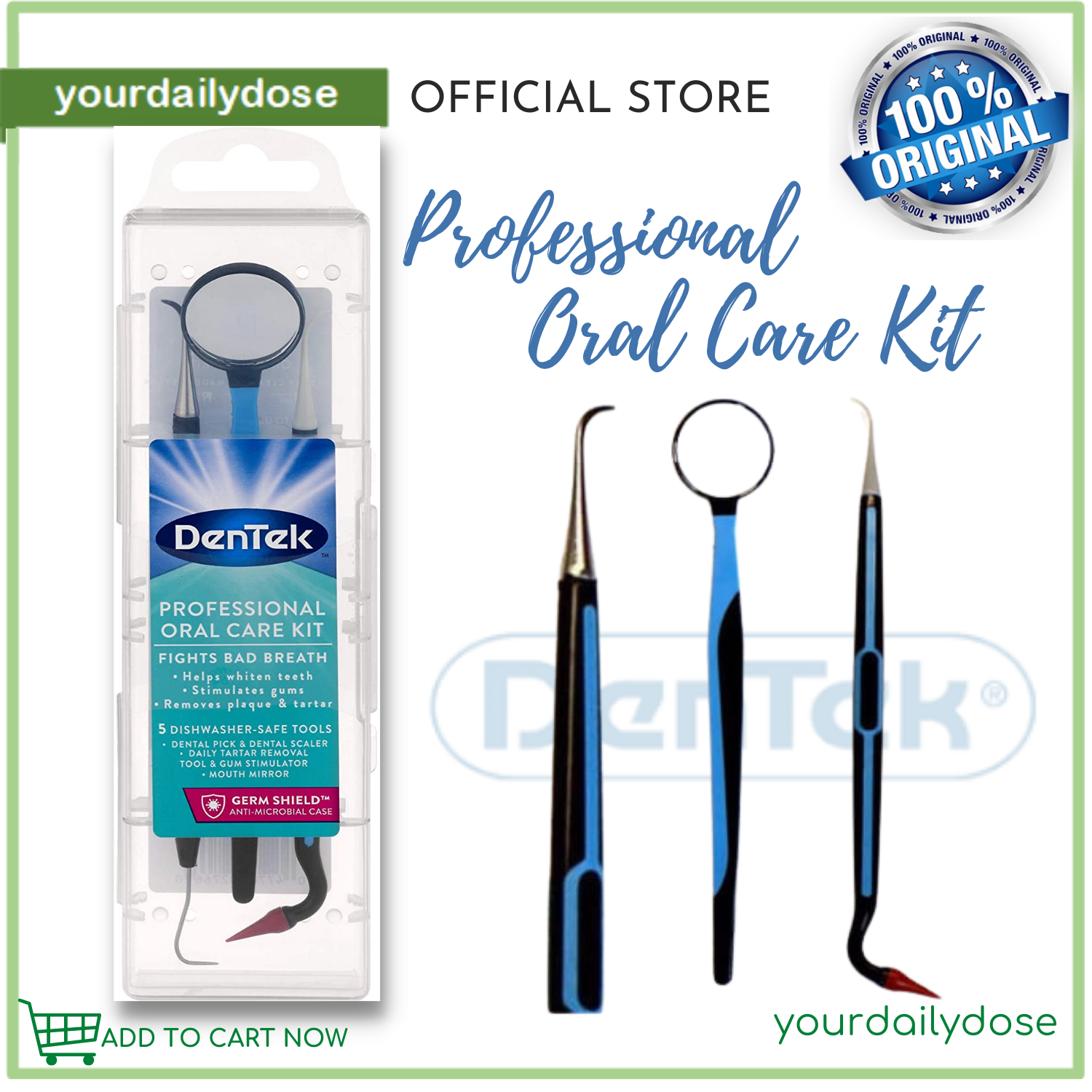 DenTek Professional Oral Care Kit 3 Piece Kit Lazada PH