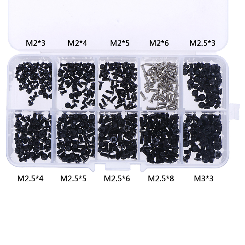 Veli Shy 500pcs laptop computer screws set universal screw m2 m2.3 m3